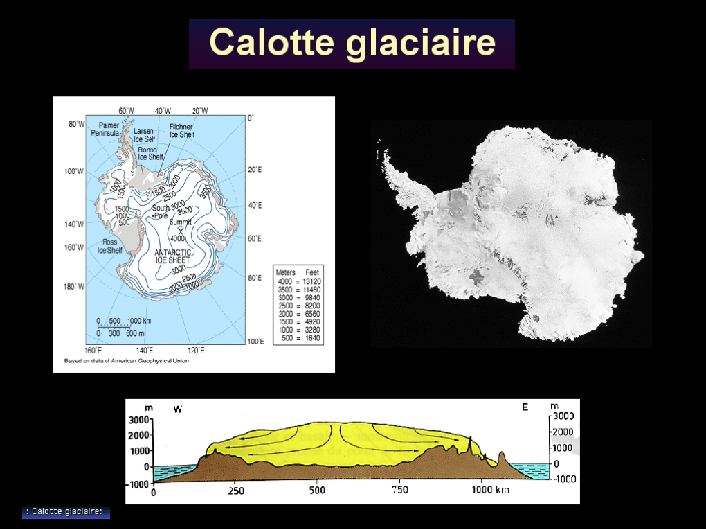 Les formations glaciaires