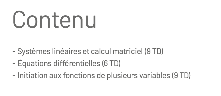 Contenu