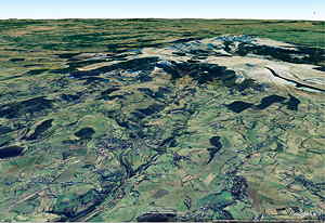 Vue sur la face Nord du Massif du Mont-Dore